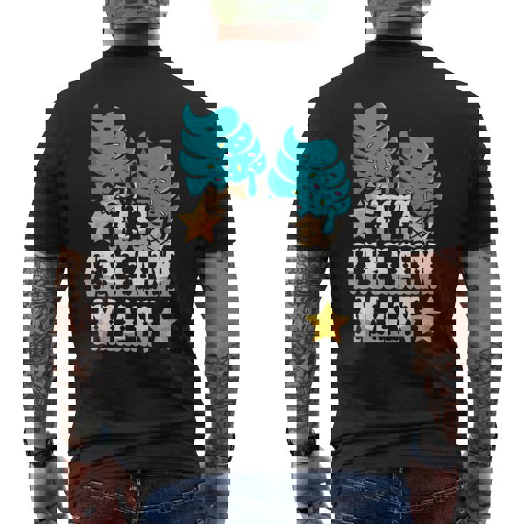 Ice Cream Boy Cone Ice Cream Man Men's T-shirt Back Print