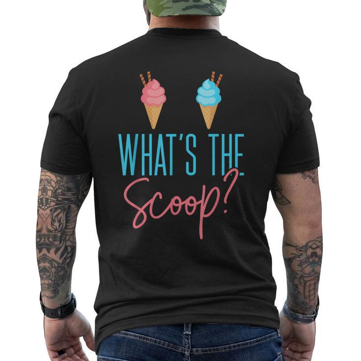 Ice Cream Gender Reveal What The Scoop Men's T-shirt Back Print