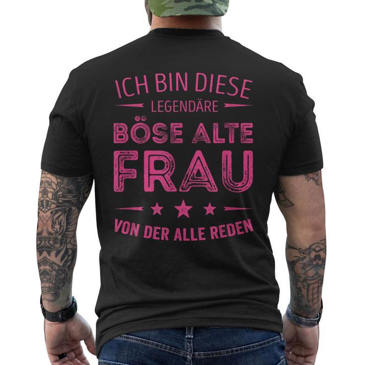 Ich Bin Die Legendäre Böse Alte Frau Kurzärmliges Herren-T-Kurzärmliges Herren-T-Shirt in Schwarz