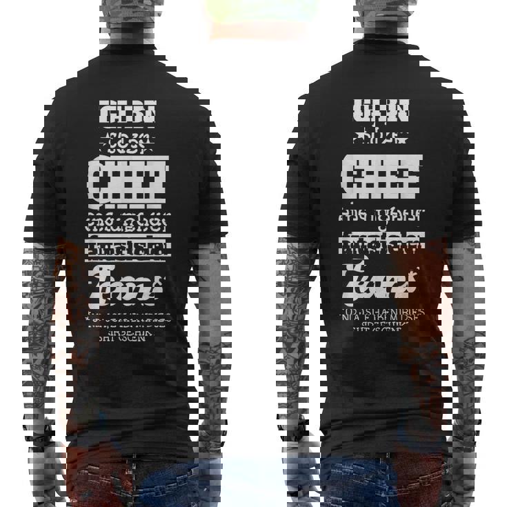 Ich Bin Stolzer Chef Einer Unheuer Fantastischen Team T-Shirt mit Rückendruck