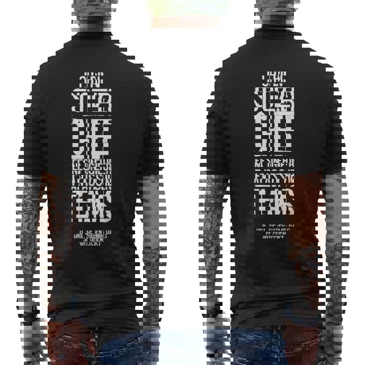 Ich Bin Stolzer Chef Eines Ungeheuer Fantastische Team T-Shirt mit Rückendruck
