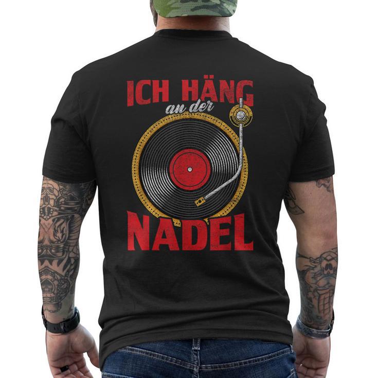 Ich Hänge An Der Nadel Inyl Record T-Shirt mit Rückendruck