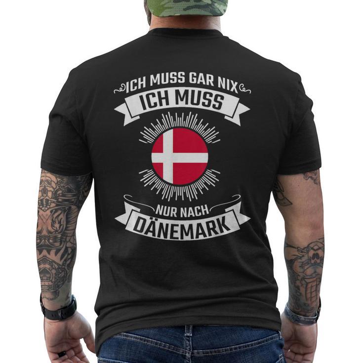 Ich Muss Nur Nach Denmark T-Shirt mit Rückendruck