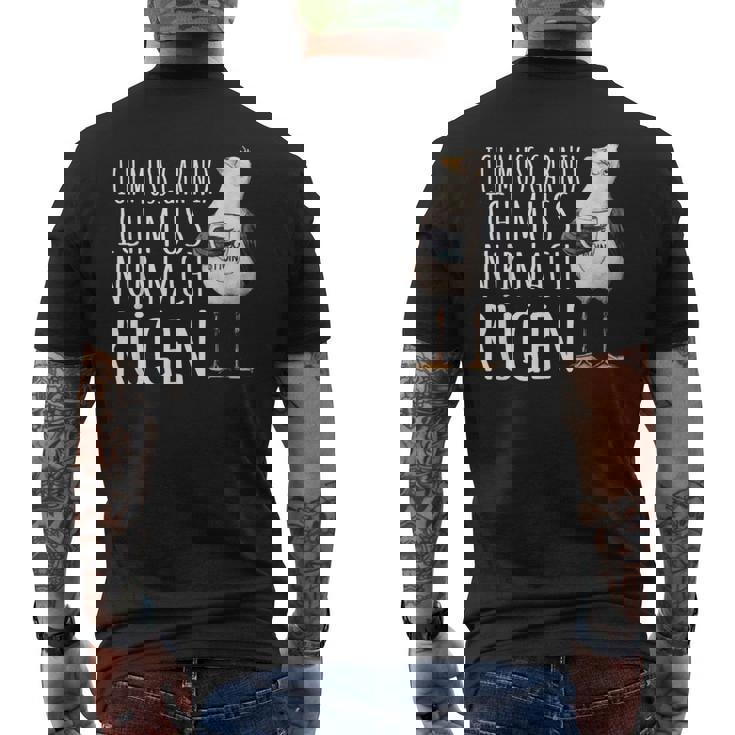Ich Muss Nur Nach Rügen Baltic Sea Ich Muss Nur Nach Rügen T-Shirt mit Rückendruck