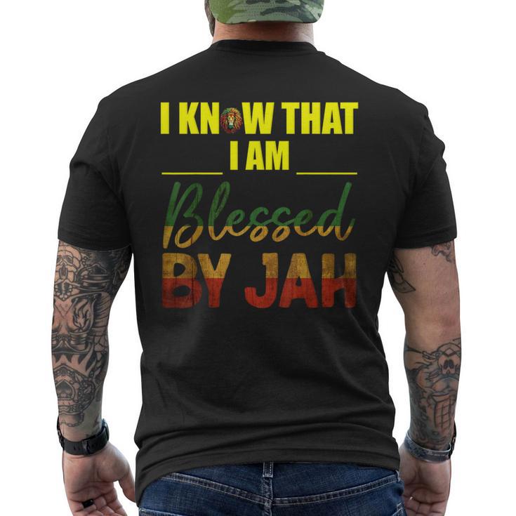 Ich Weiß Ich Bin Gesegneton Jah Rasta T-Shirt mit Rückendruck