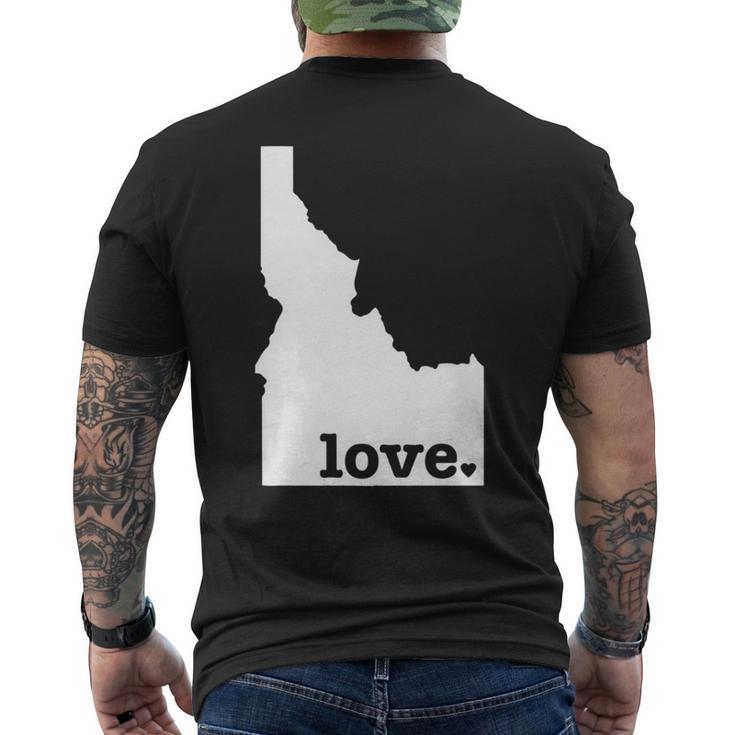 Idaho Love Hometown State Pride Men's T-shirt Back Print