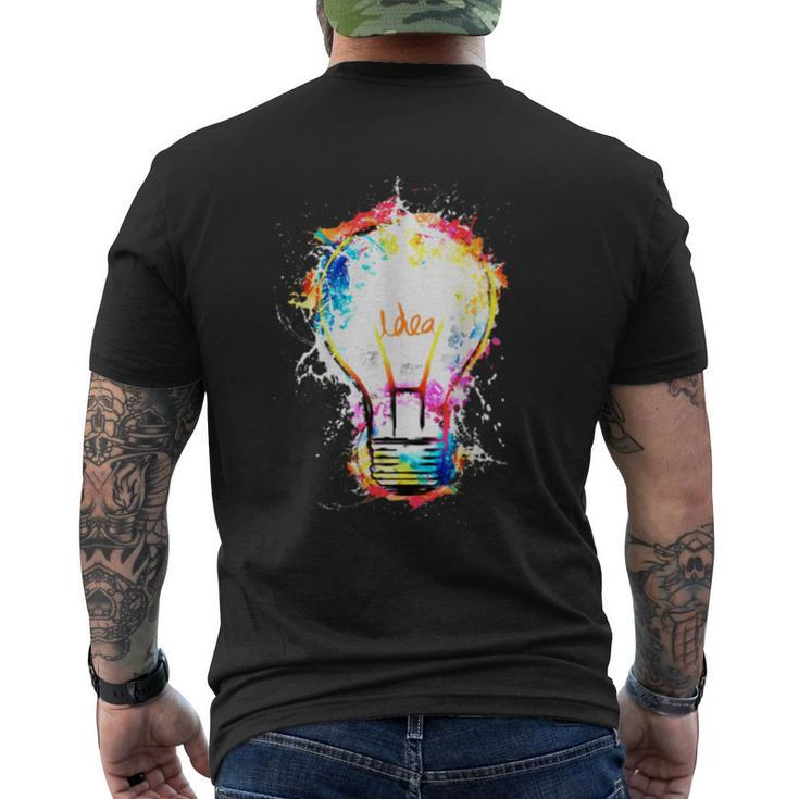 Idea Explosion Creative Genius Light Bulb Women Men's T-shirt Back Print