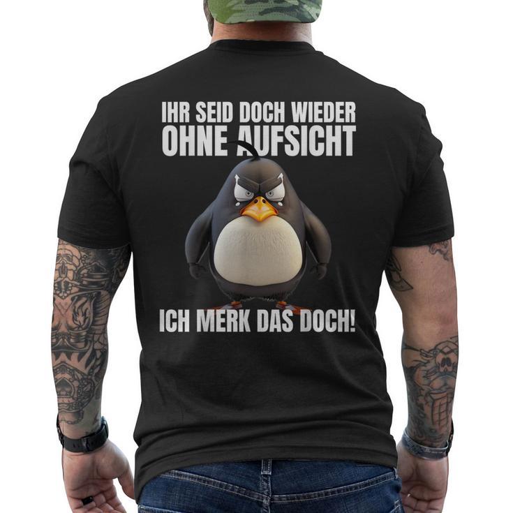 Ihr Seid Doch Wieder Ohne Supersicht Kurzärmliges Herren-T-Kurzärmliges Herren-T-Shirt, Schwarzes Lustiges Tee