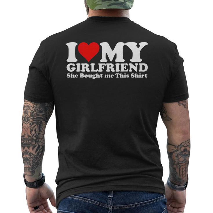 Ilove My Girlfriend Gf I Heart My Girlfriend Gf Couple Men's T-shirt Back Print