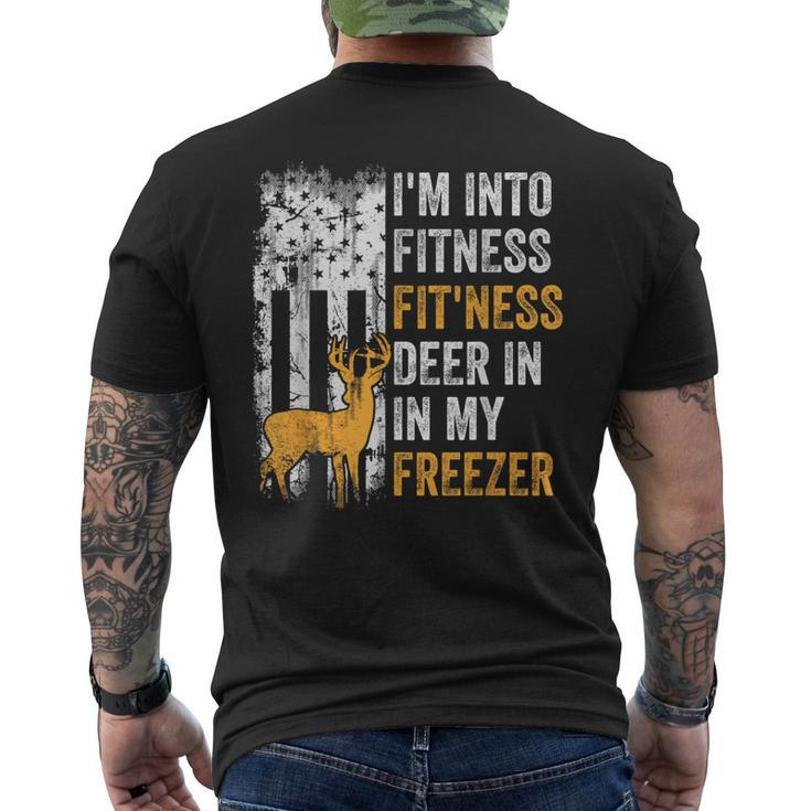 I'm Into Fitness Deer Freezer Hunting Deer Hunter Men's T-shirt Back Print
