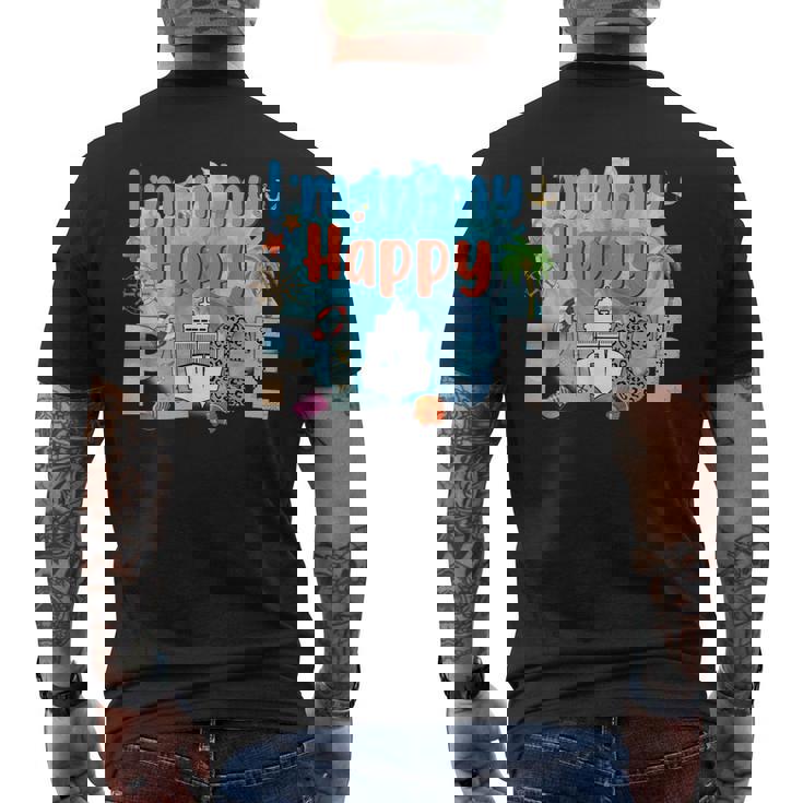 I'm In My Happy Place Cruise Lovers Men's T-shirt Back Print