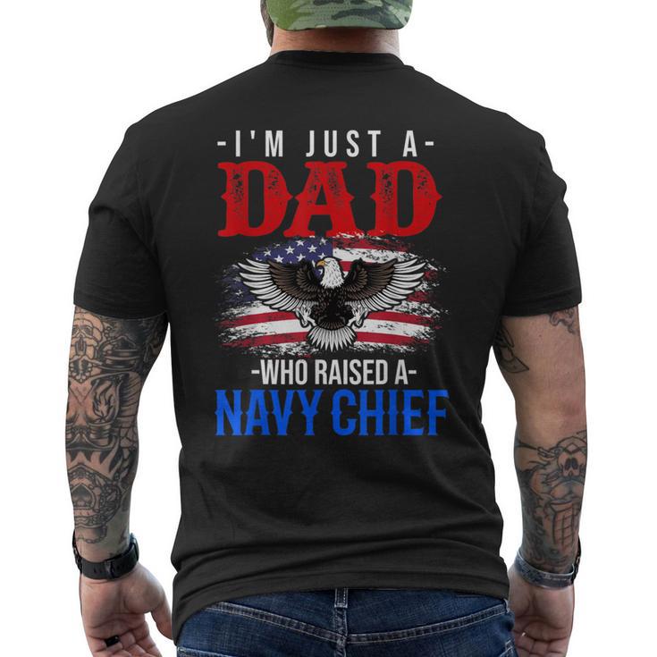 I'm Just A Dad Who Raised A Navy Chief Men's T-shirt Back Print