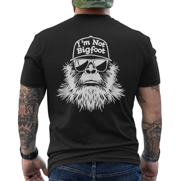 I'm Not Bigfoot Sasquatch Believers Men's T-shirt Back Print