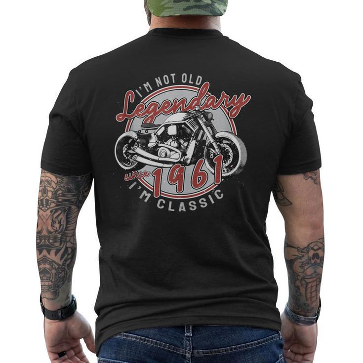 I'm Not Old I'm Classic Biker Graphic Motorcycle 1961 60 Men's T-shirt Back Print