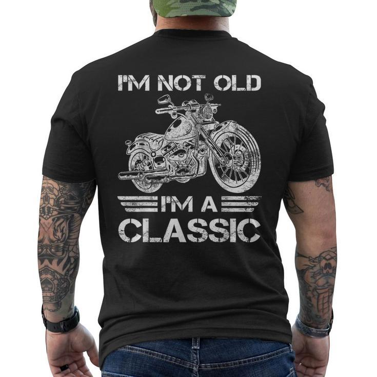 I’M Not Old I’M A Classic Father's Day Vintage Motorbike Dad Men's T-shirt Back Print