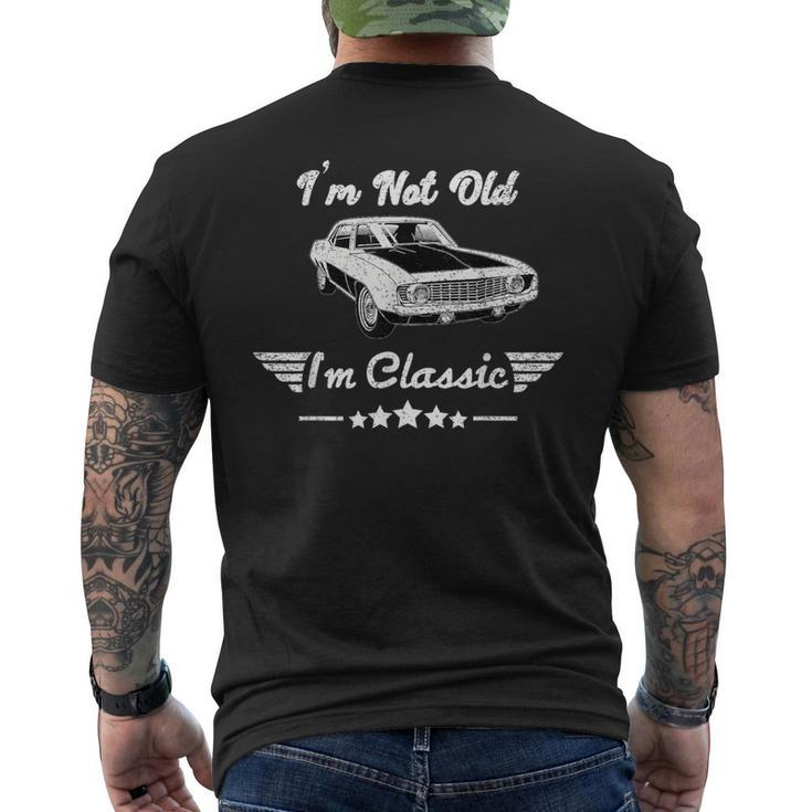 I'm Not Old I'm Classic Vintage Charm Vintage Cars Men's T-shirt Back Print