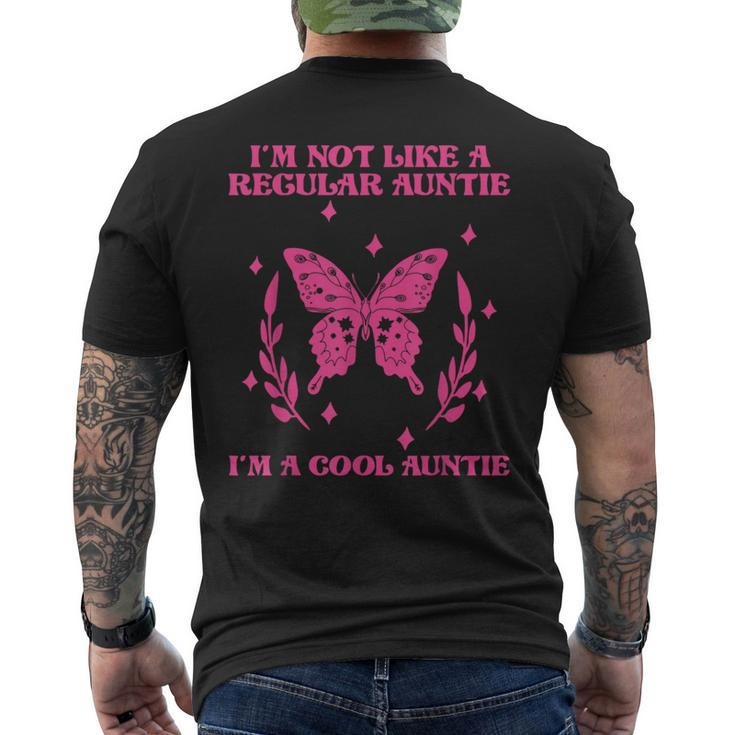I'm Not Like A Regular Auntie I'm A Cool Auntie Men's T-shirt Back Print