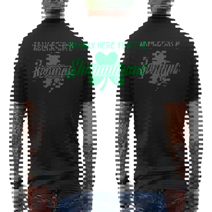 Vintage I'm Here For The Shenanigans St Patricks Day For Men T-Shirt Vintage I'm Here For The Shenanigans St Patricks Day For Men T-Shirt