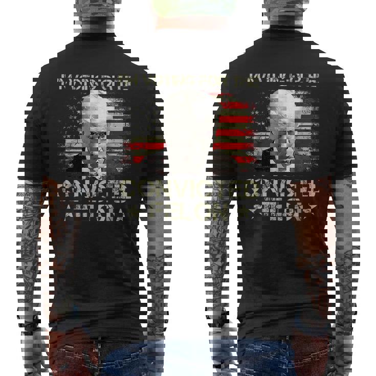 I'm Voting Convicted Felon 2024 Trump 2024 Convicted Felon Men's T-shirt Back Print