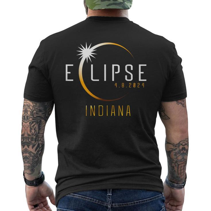 Indiana Total Solar Eclipse 2024 Totality April 8 Women Men's T-shirt Back Print