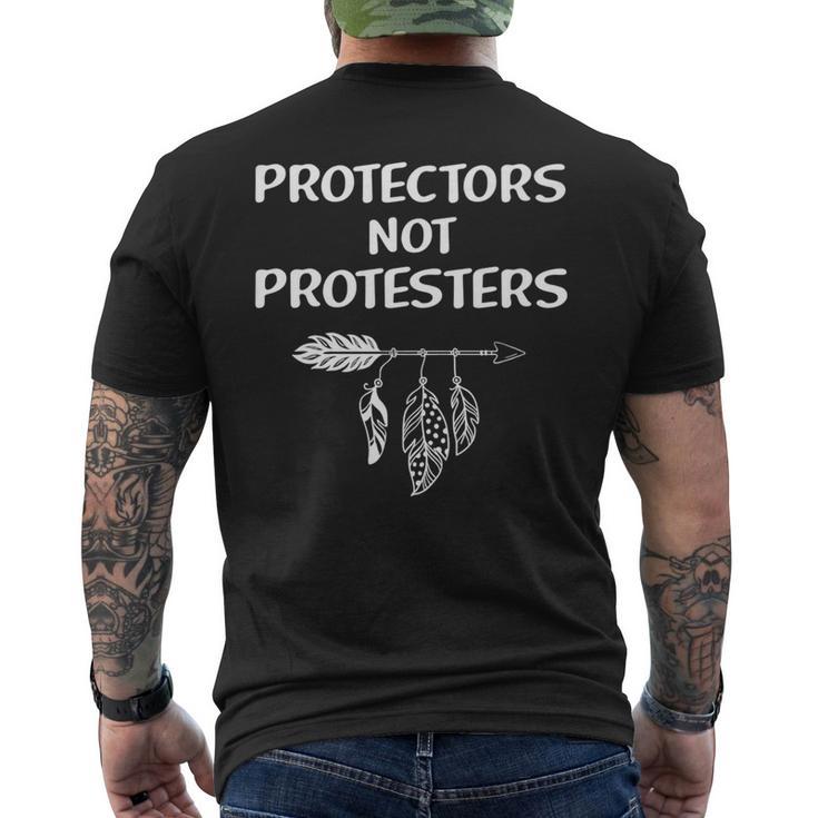 Indigenous People Native American Protectors Not Protest Men's T-shirt Back Print