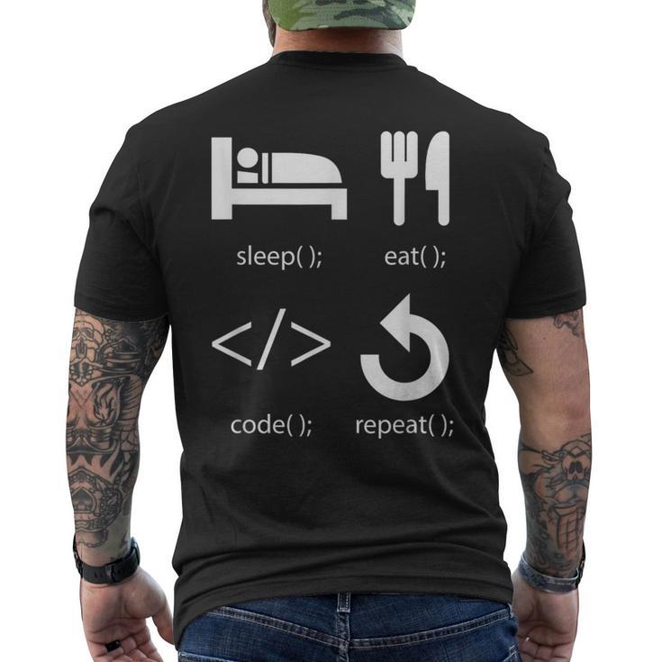 Informático Código Programación Hacker Nerd Programador Camiseta Hombre Estampado Espalda