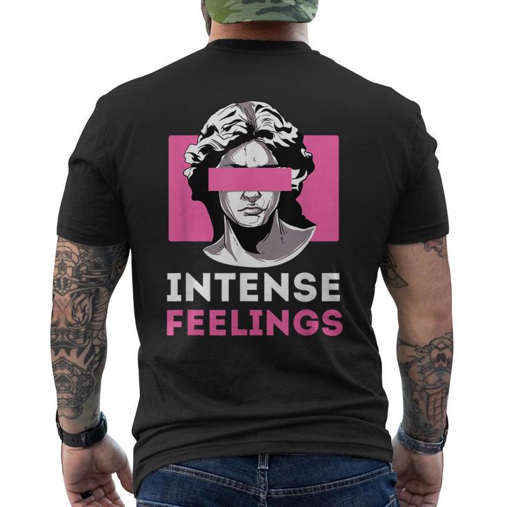 Intense Feeling Aesthetic Streetwear Roman Statue Men's T-shirt Back Print