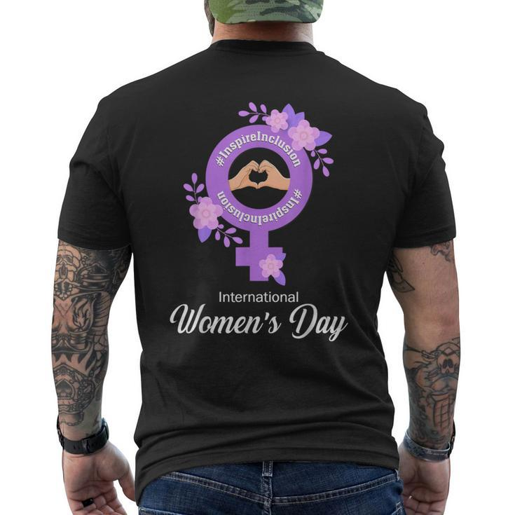 International Women's Day 2024 Inspire Inclusion Women Men's T-shirt Back Print