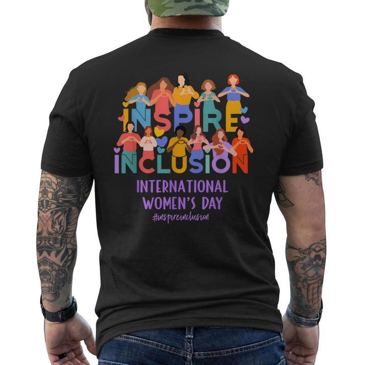 International Women's Day 2024 Iwd Theme Inspire Inclusion Men's T-shirt Back Print
