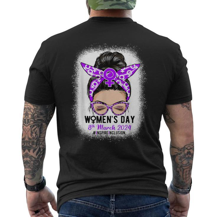 International Women's Day 8 March 2024 Inspire Inclusion Men's T-shirt Back Print