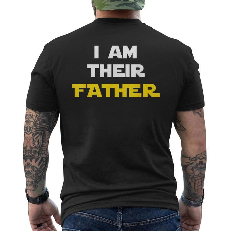 I Am Their Father Proud Dad Day For Movie Fan Men's T-shirt Back Print