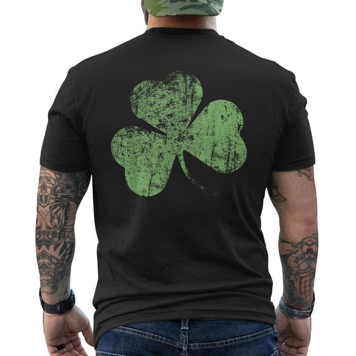 Irish Shamrock Ireland Emblem Flag Shamrock Vintage Men's T-shirt Back Print
