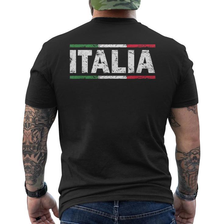 Italia Nationalflagge Italy Urlaub Italienische Familie T-Shirt mit Rückendruck