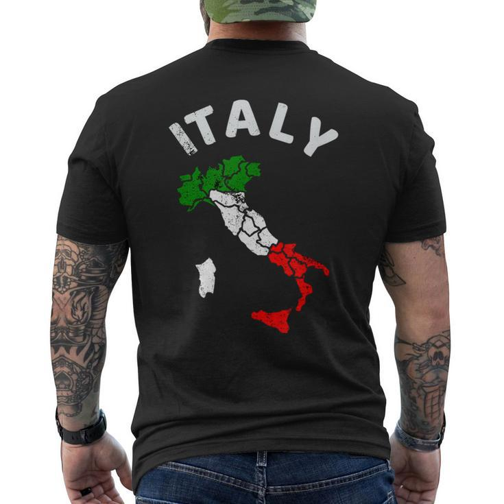 Italy T Italian Flag Italia Men's T-shirt Back Print