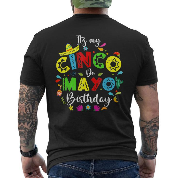 It's My Cinco De Mayo Birthday Cinco De Mayo Birthday Men's T-shirt Back Print