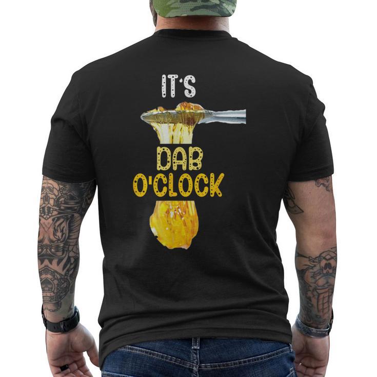 It's Dab O'clock Weed 420 Stoner Men's T-shirt Back Print