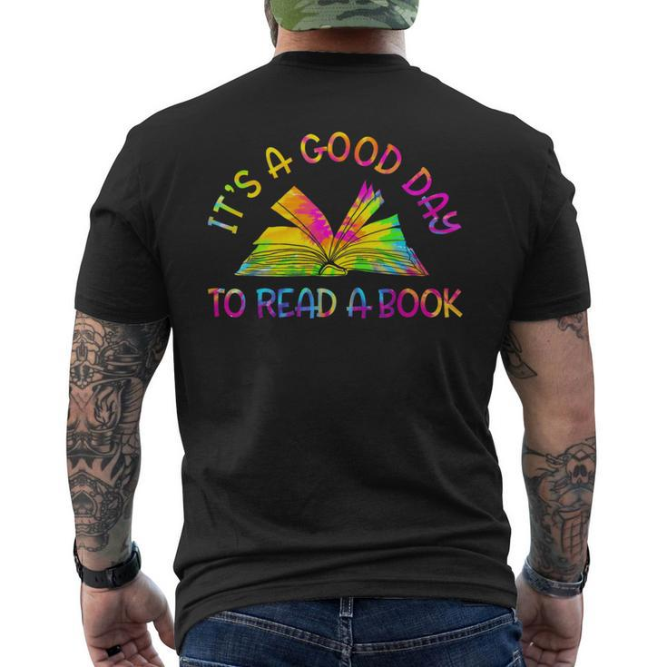 It’S A Good Day To Read A Book Lovers Library Reading Tiedye Men's T-shirt Back Print