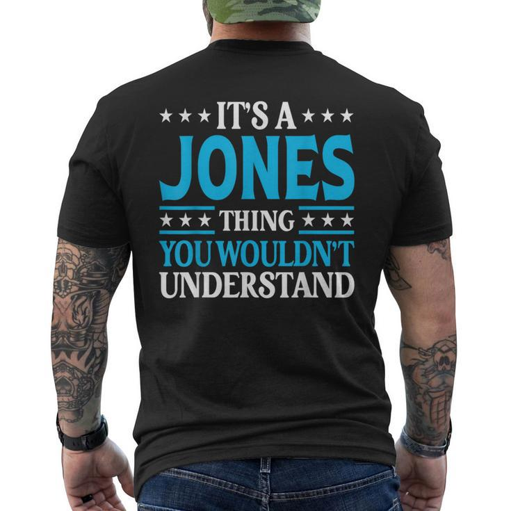It's A Jones Thing Surname Team Family Last Name Jones Men's T-shirt Back Print
