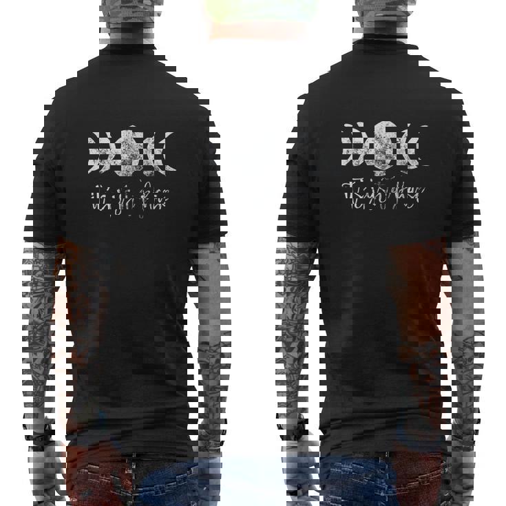 Its Just A Phase Moon Phases Mens Back Print T-shirt