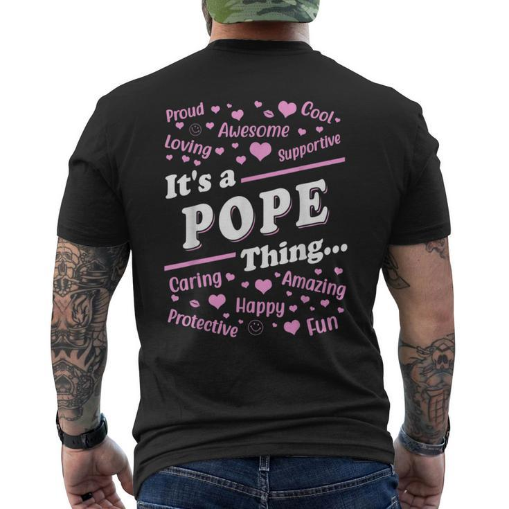 It's A Pope Thing Proud Family Surname Pope Men's T-shirt Back Print