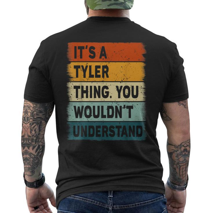 It's A Tyler Thing Tyler Name Personalized Men's T-shirt Back Print