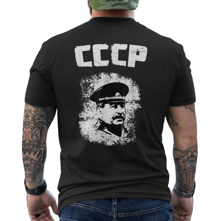 J Stalin Soviet Ussr History Moscow Red Army Russian Cccp Men's T-shirt Back Print