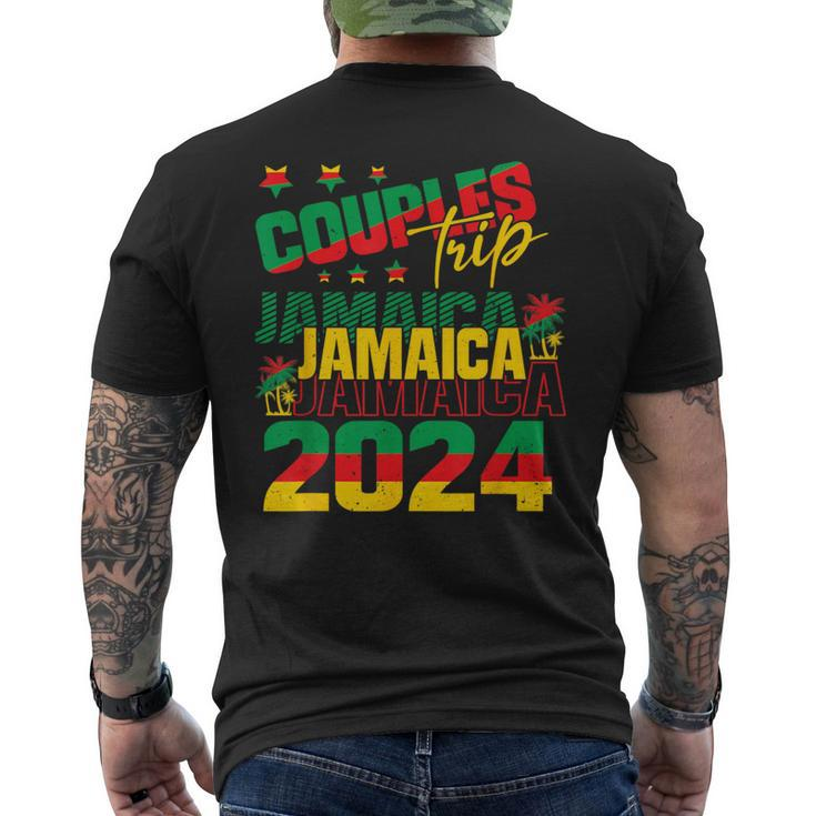 Jamaica Couples Trip Anniversary Vacation 2024 Caribbean Men's T-shirt Back Print