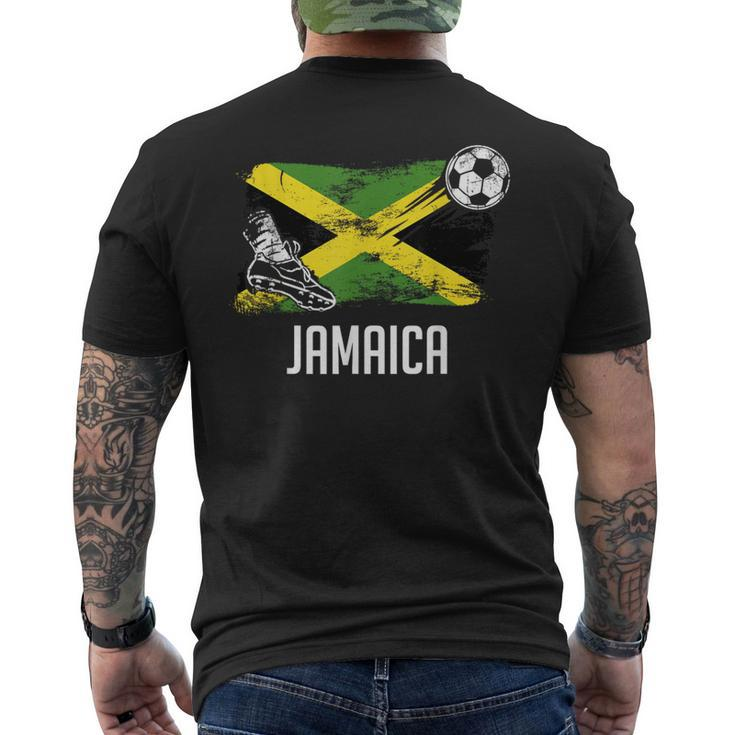 Jamaica Flag Jersey Jamaican Soccer Team Jamaican Men's T-shirt Back Print