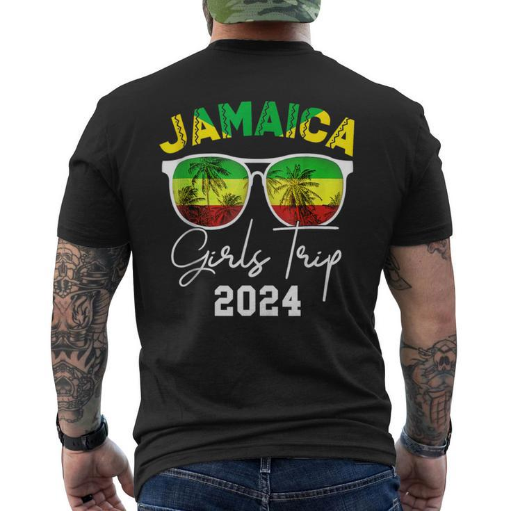 Jamaica Girls Trip 2024 Summer Vacation Jamaican Flag Men's T-shirt Back Print