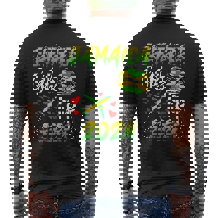 Jamaica Girls Trip 2024 Vacation Jamaica Travel Girls Men's T-shirt Back Print Jamaica Girls Trip 2024 Vacation Jamaica Travel Girls Men's T-shirt Back Print