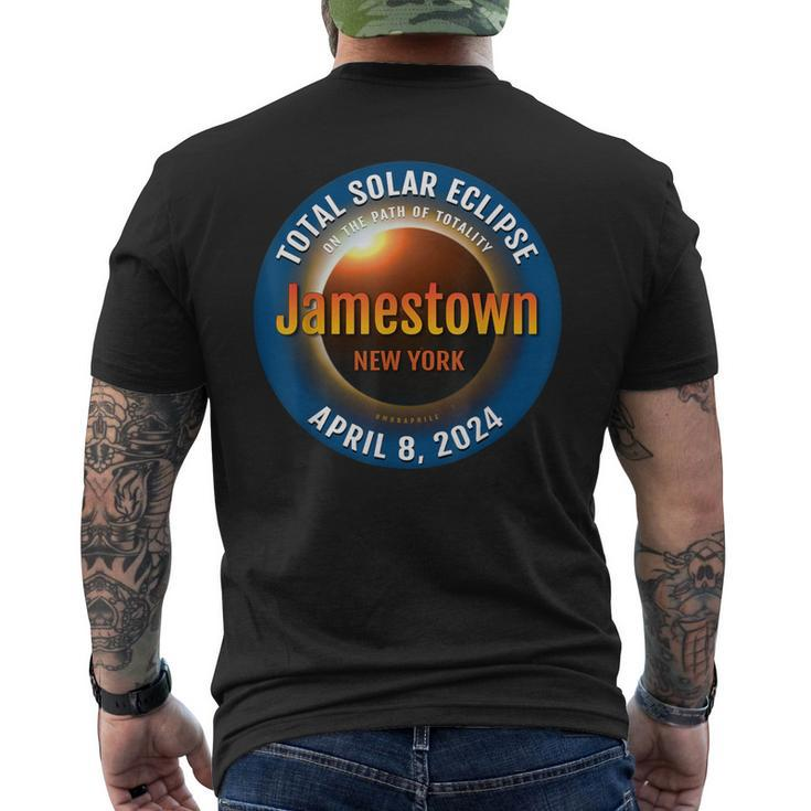 Jamestown New York Ny Total Solar Eclipse 2024 3 Men's T-shirt Back Print