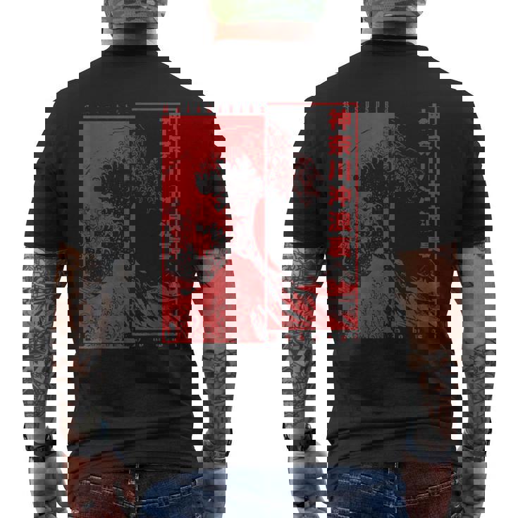 Japonesa Estética Japonés Hokusai Gran Ola De Kanagawa Camiseta Hombre Estampado Espalda