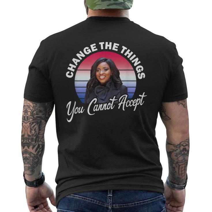 Jasmine Crockett Change The Things You Cannot Accept Men's T-shirt Back Print
