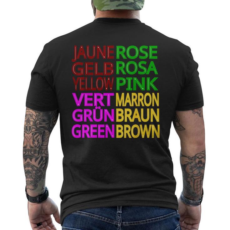 Jaune Roseert Marron T-Shirt mit Rückendruck